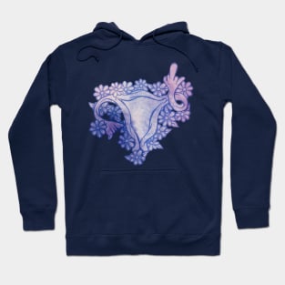 Angry Uterus And Its Middle Finger Hoodie